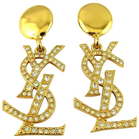 ysl earrings men|buy vintage ysl earrings.